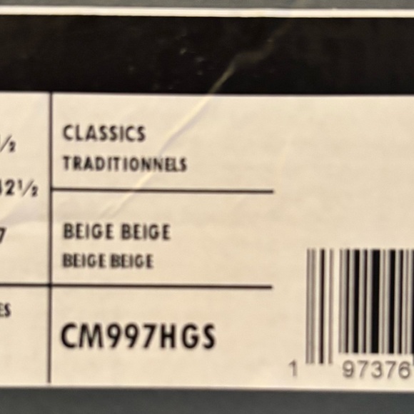 New Balance Men’s CM997HGS Beige Beige - Picture 3 of 7